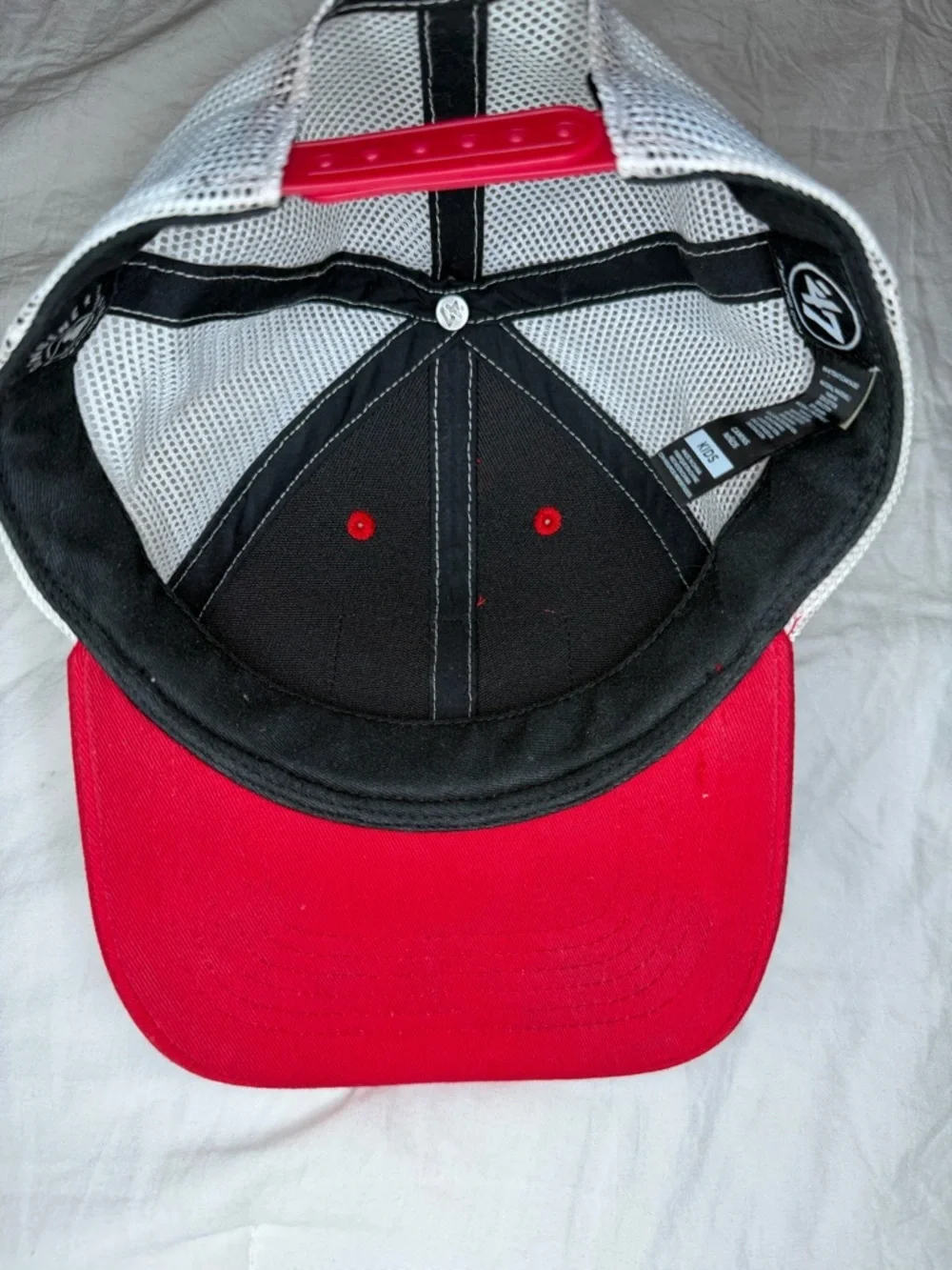 '47 Phila Phillies Spring Training Snap Back Trucker Hat Red White Kids - NWT